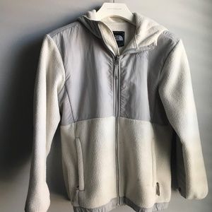 Northface Cream/gray Denali Fleece Jacket